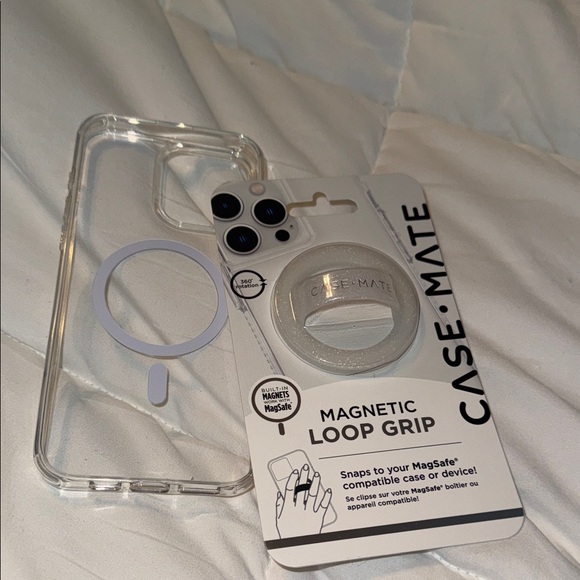 Case-Mate Magnetic Loop (sparkle)  & clear IPhone 16 Pro Max Case only - Picture 1 of 8